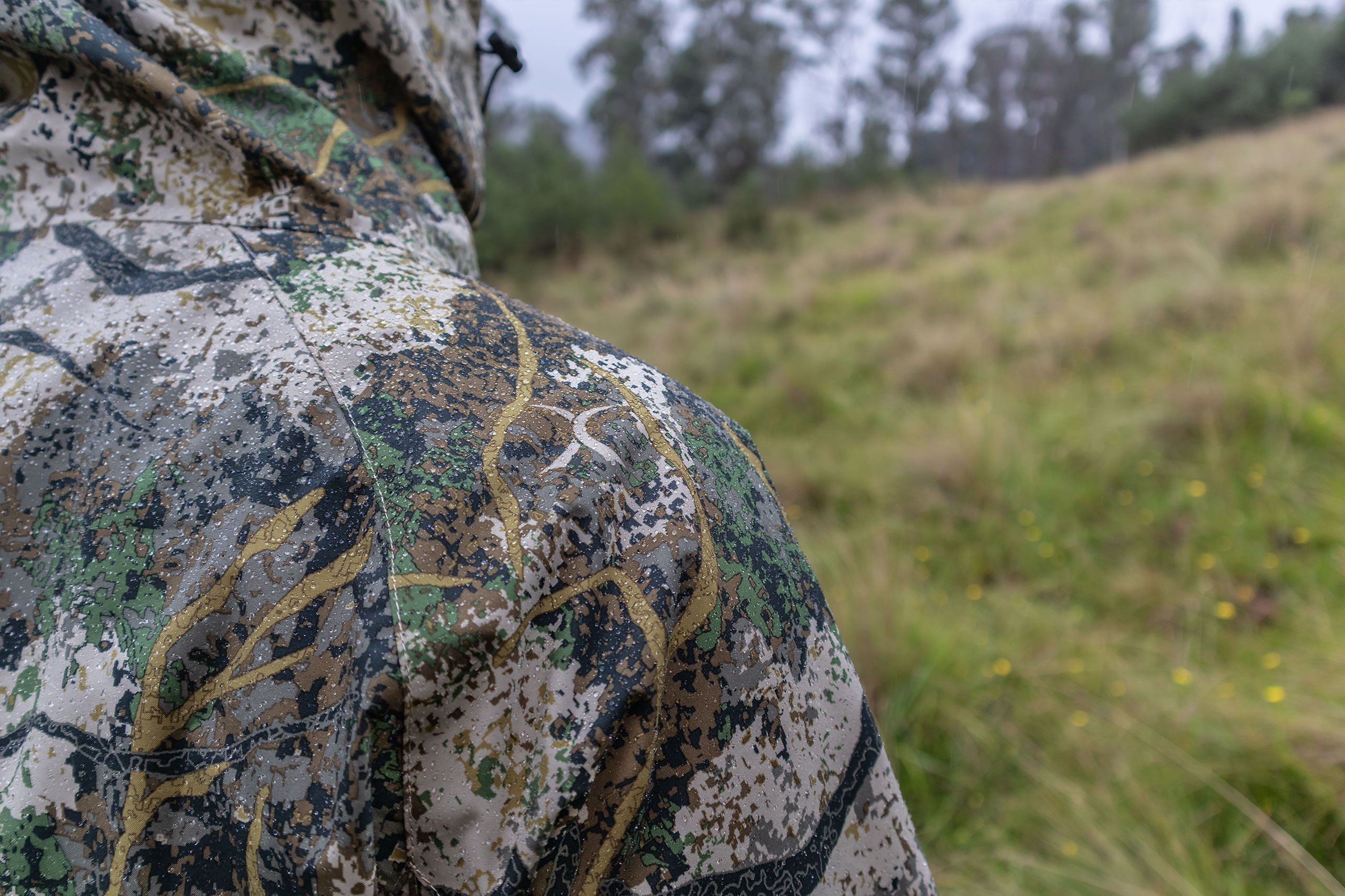 Waterproof camo jacket